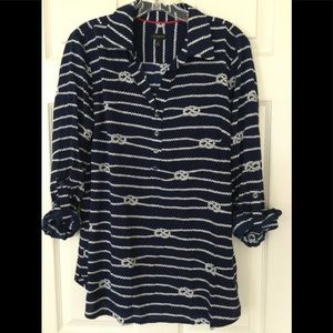 Talbots Nautical Knots Blouse